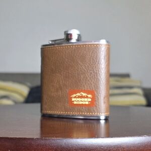 Brown Leather Flask
